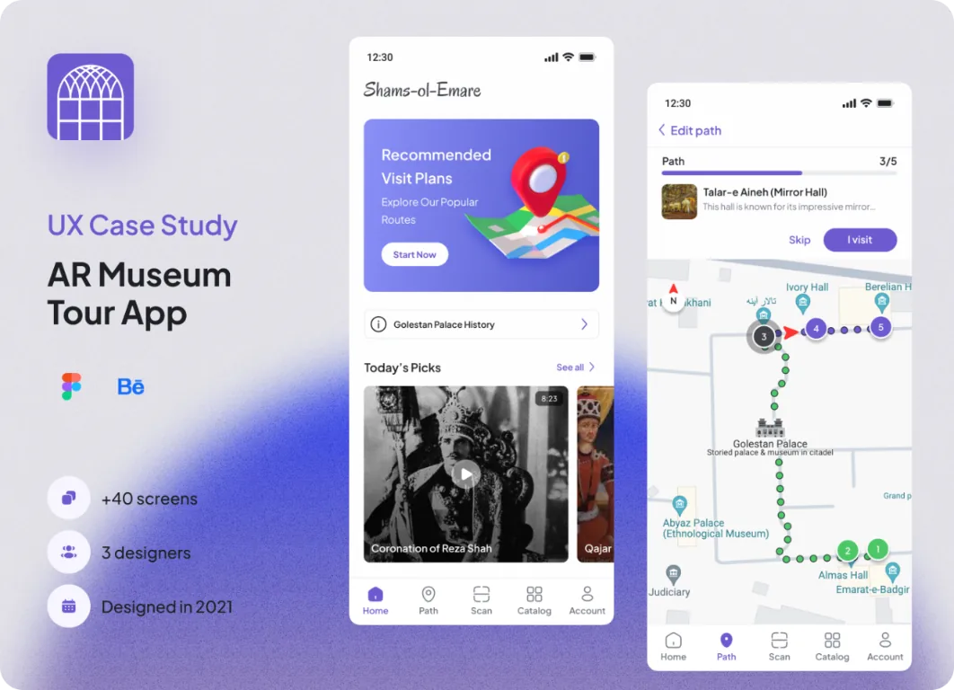 AR Museum Tour app case study cover
