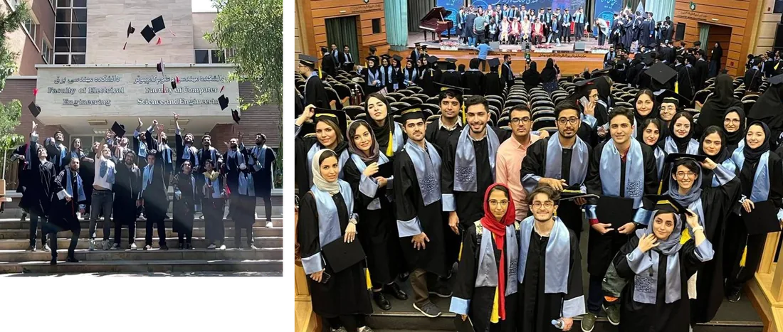Computer engineering graduation at Shahid Beheshti University