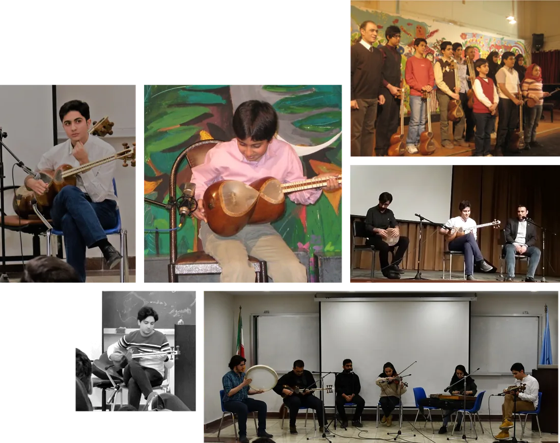 Playing tar and setar in ensembles and solo performances
